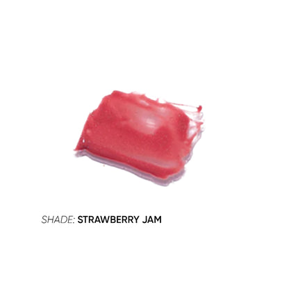Flossy Cosmetics Lip Glaze High Shine and Pigment Lip Gloss Oil for Glossy and Fuller Lips - Strawberry Jam