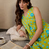 Dhiyona IE Women Printed Regular Pure Cotton Kurta with Trousers