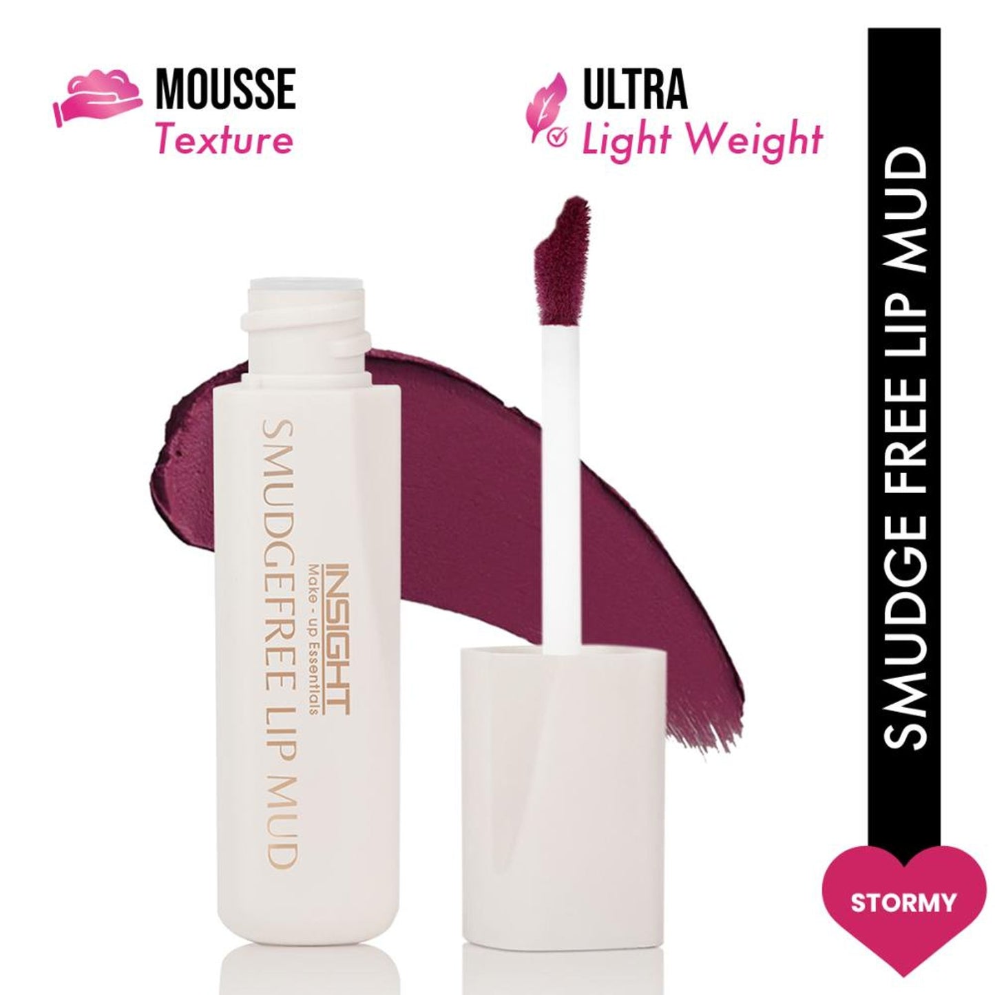 Insight Cosmetics Smudge Free Lip Mud - Stormy