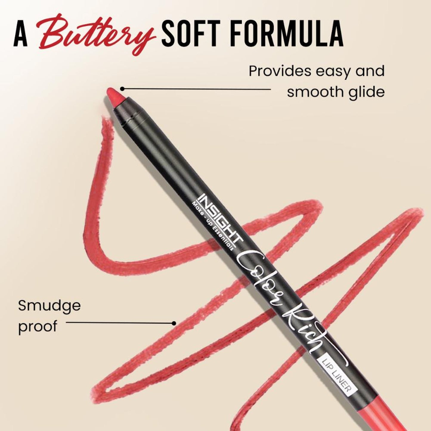 Insight Cosmetics Color Rich Lip Liner - Rosewood Love