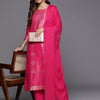 Indyancart VA Ethnic Motifs Jacquard Kurta with Palazzos & Dupatta