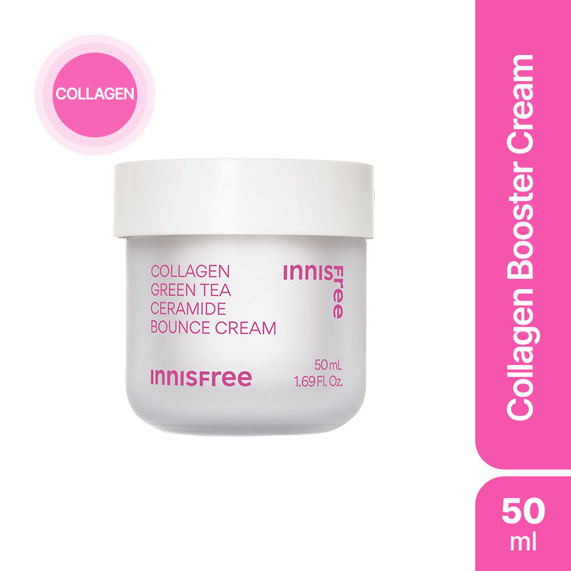 Innisfree Collagen Booster Green Tea Cream - Firming & Hydrating Care