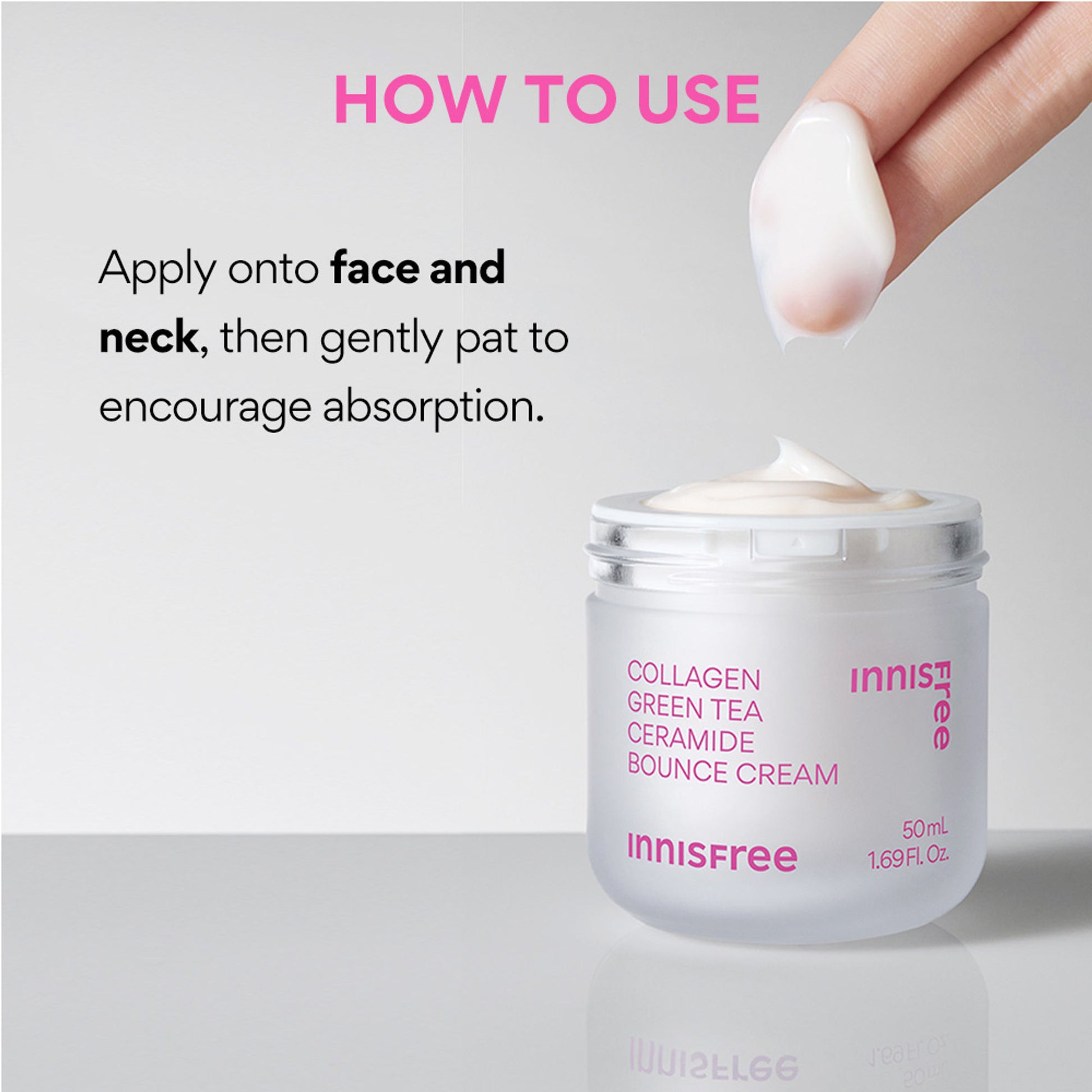 Innisfree Collagen Booster Green Tea Cream - Firming & Hydrating Care