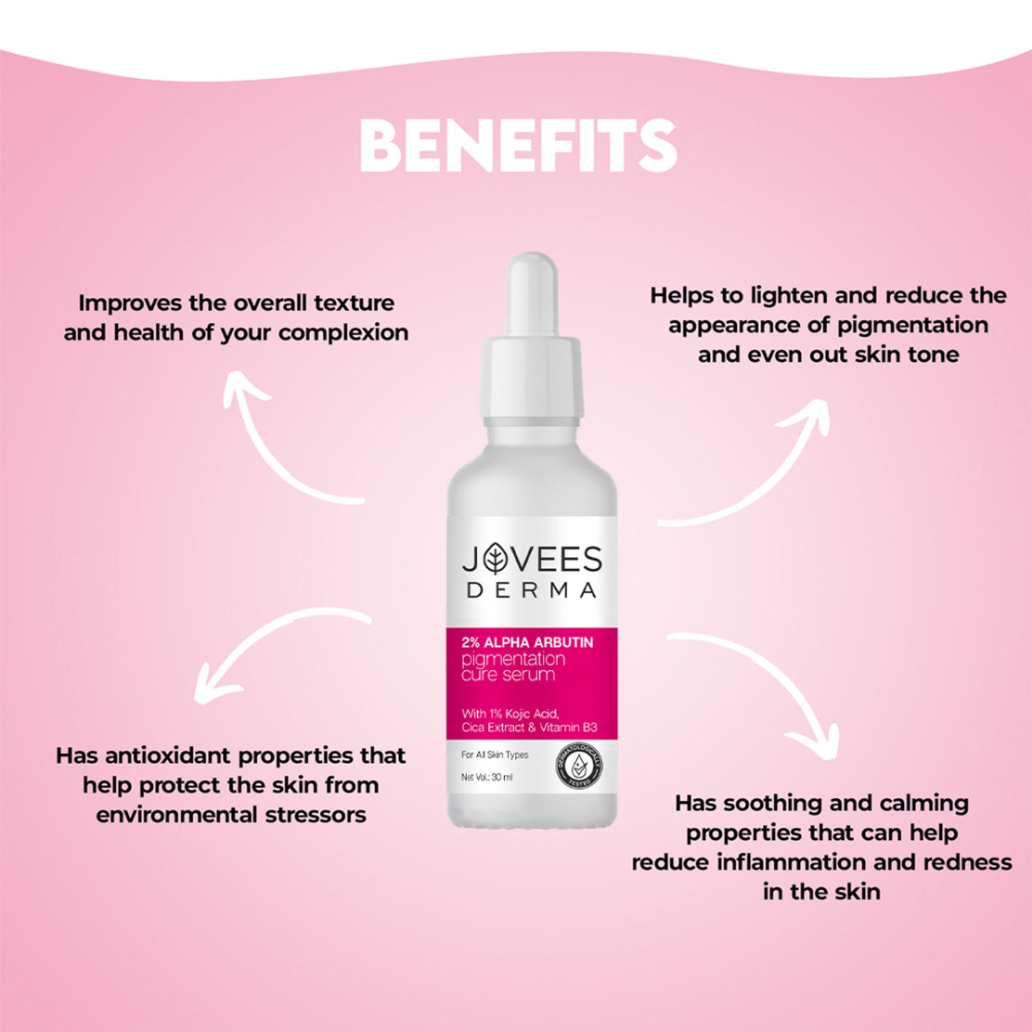 Jovees Herbal 2% Alpha Arbutin Pigmentation Cure Serum