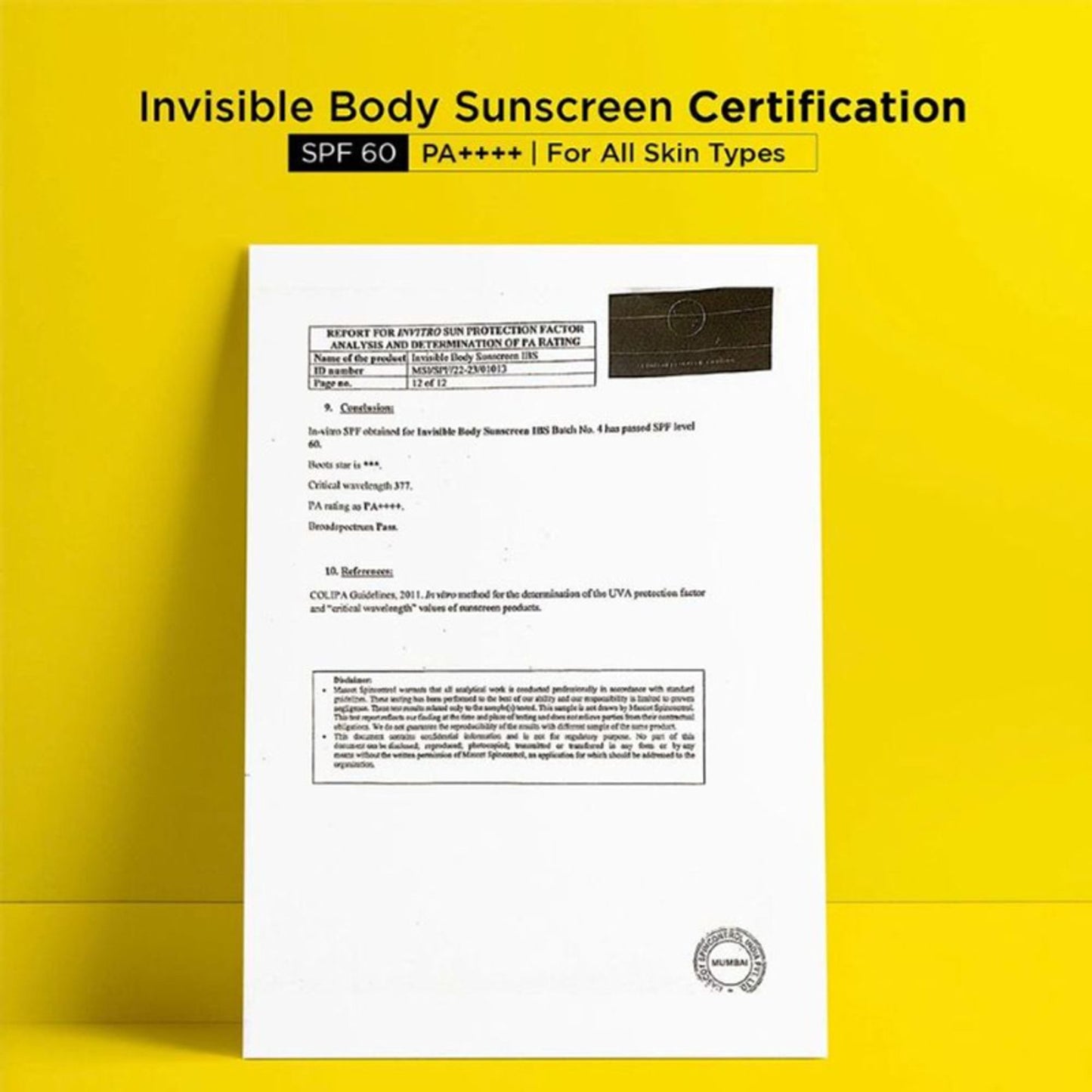 SunScoop Invisible Body Spray Sunscreen SPF 60 - Broad Spectrum, No White Cast & Non Comedogenic