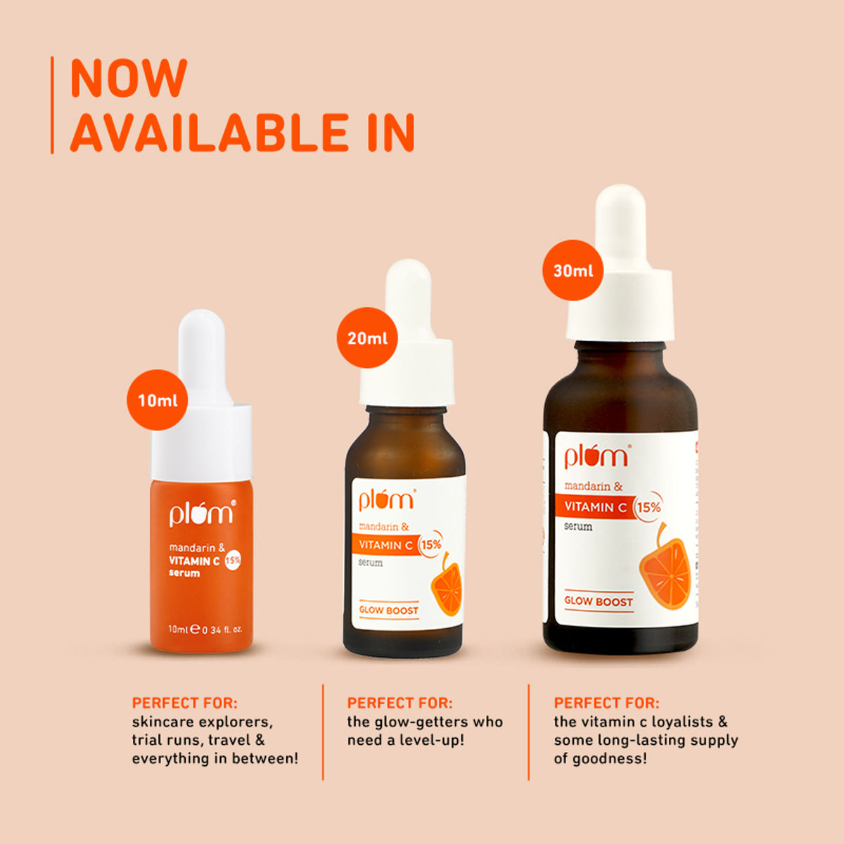 Plum 15% Vitamin C Glow Face Serum - Dermat Tested To Fight Dark Spots- Pigmentation & Dull Skin