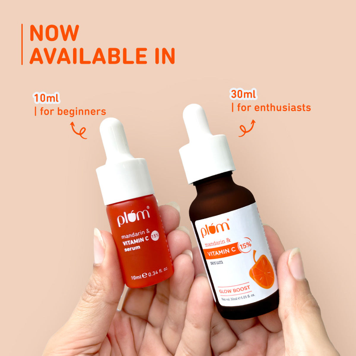 Plum 15% Vitamin C Glow Face Serum - Dermat Tested To Fight Dark Spots- Pigmentation & Dull Skin