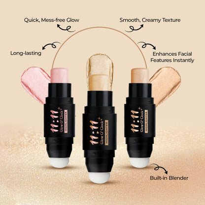 FASHION COLOUR 11:11 Glow O’Clock Highlighter Stick For Face & Body - Lavender