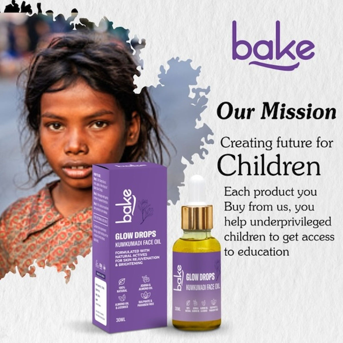 BAKE Kumkumadi Face Oil For Brightening & Glowing Skin