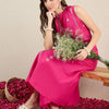 Dhiyona IE Women Ethnic Motifs Embroidered Regular Pure Cotton Kurta with Palazzos