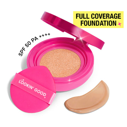 Nykaa Cosmetics Magic Cover Full Coverage Matte Cushion Foundation with SPF 50 - 425Y Medium