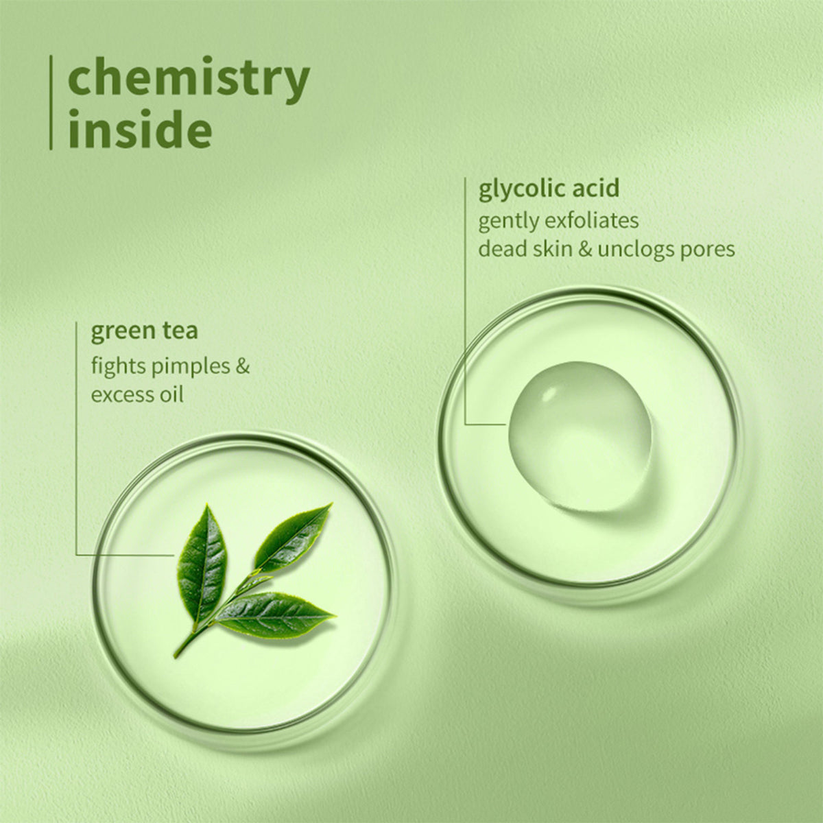 Plum Green Tea Pore Cleansing Gel Face Wash With Glycolic Acid - Fights Pimpels & Control Oil