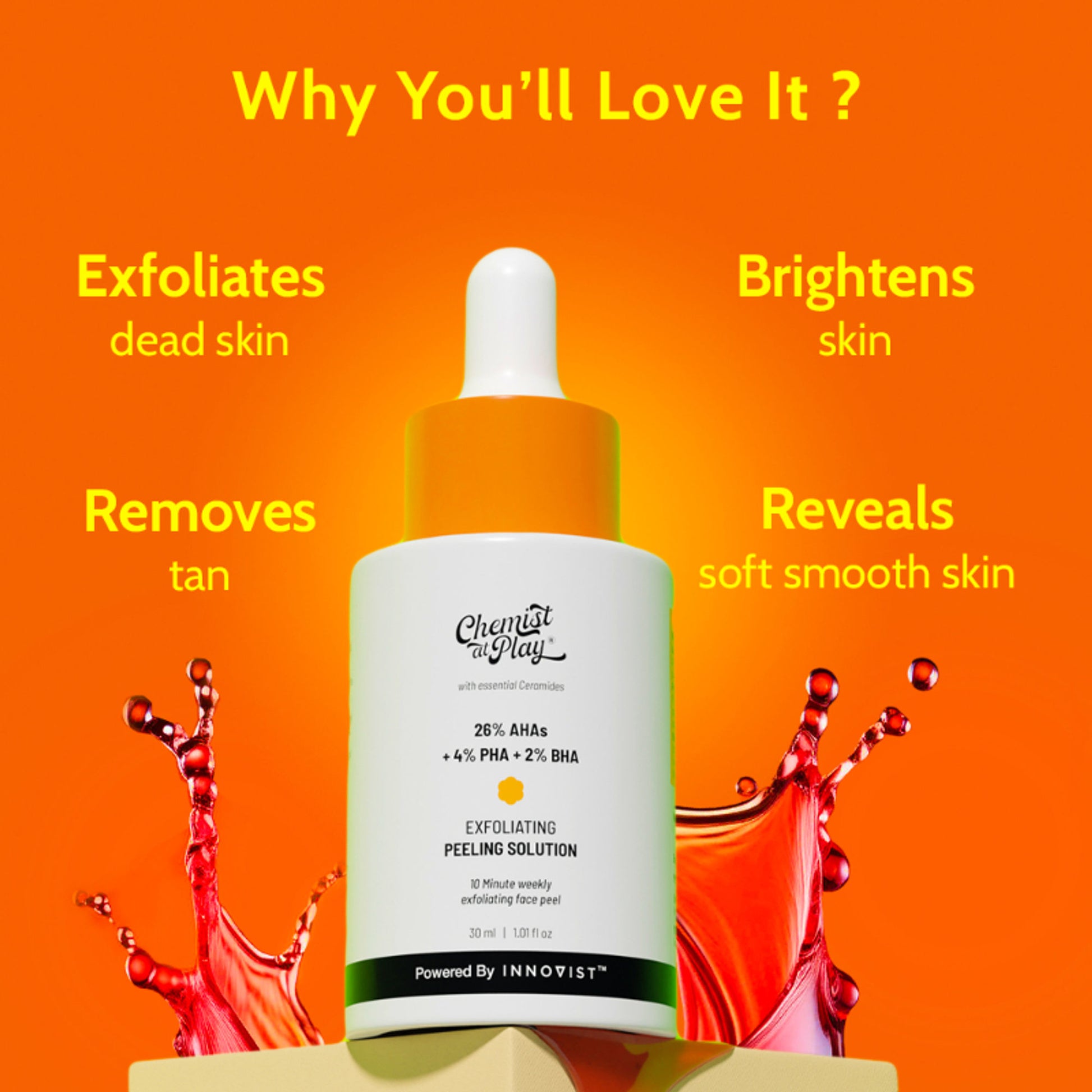 Chemist at Play 26% AHA 2% BHA 4% PHA Exfoliating Peeling Solution Aha Bha Peeling Solution