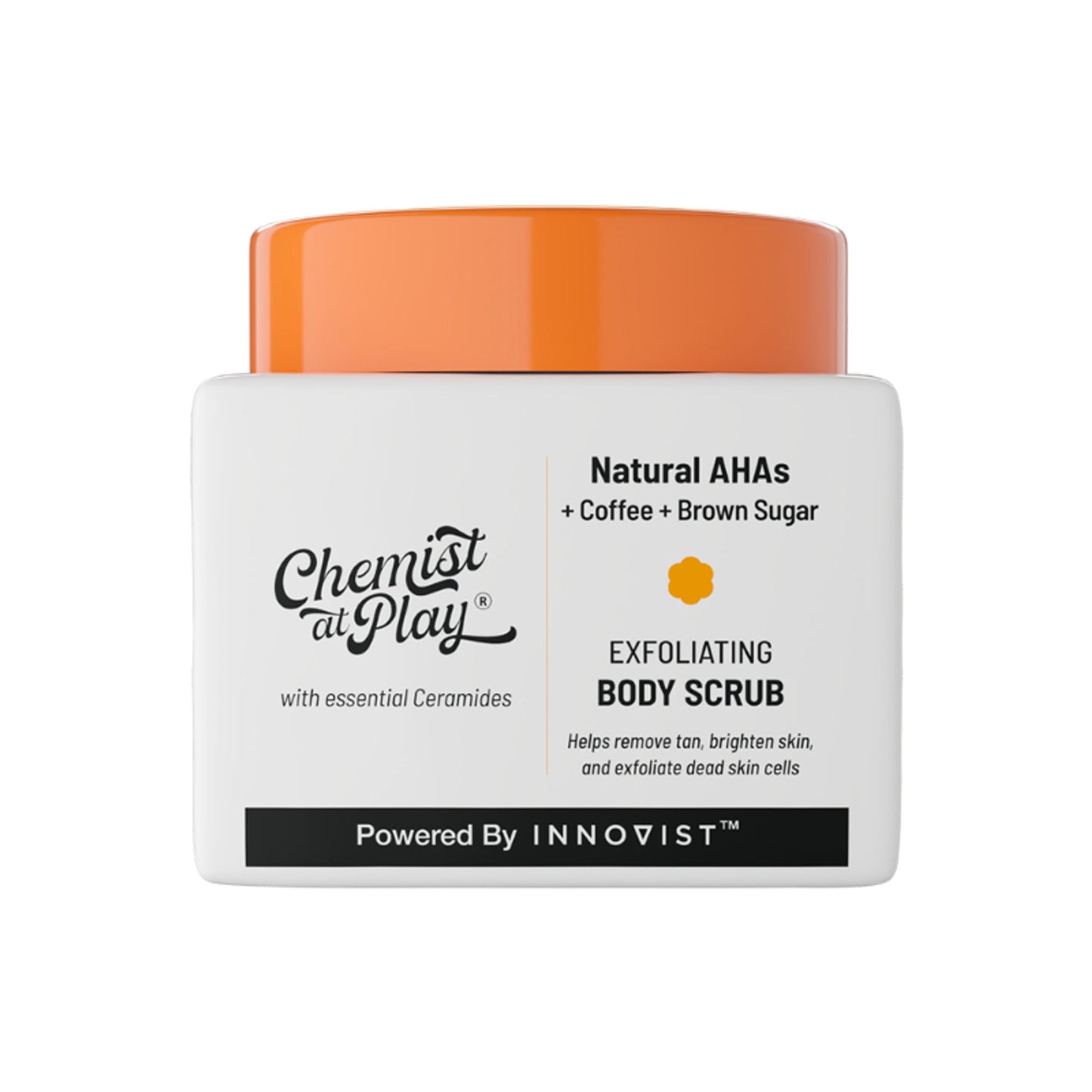 Chemist at Play Exfoliating Natural AHAs Body Scrub For Removing Tan & Dead Skin Cells-Coffee Body Scrubs