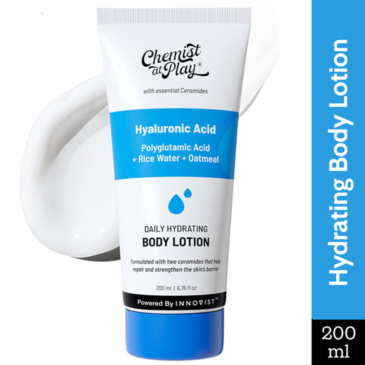 Chemist at Play Hydrating Body Lotion with Rice Water & Hyaluronic Acid, Moisturizer for Dry Skin
