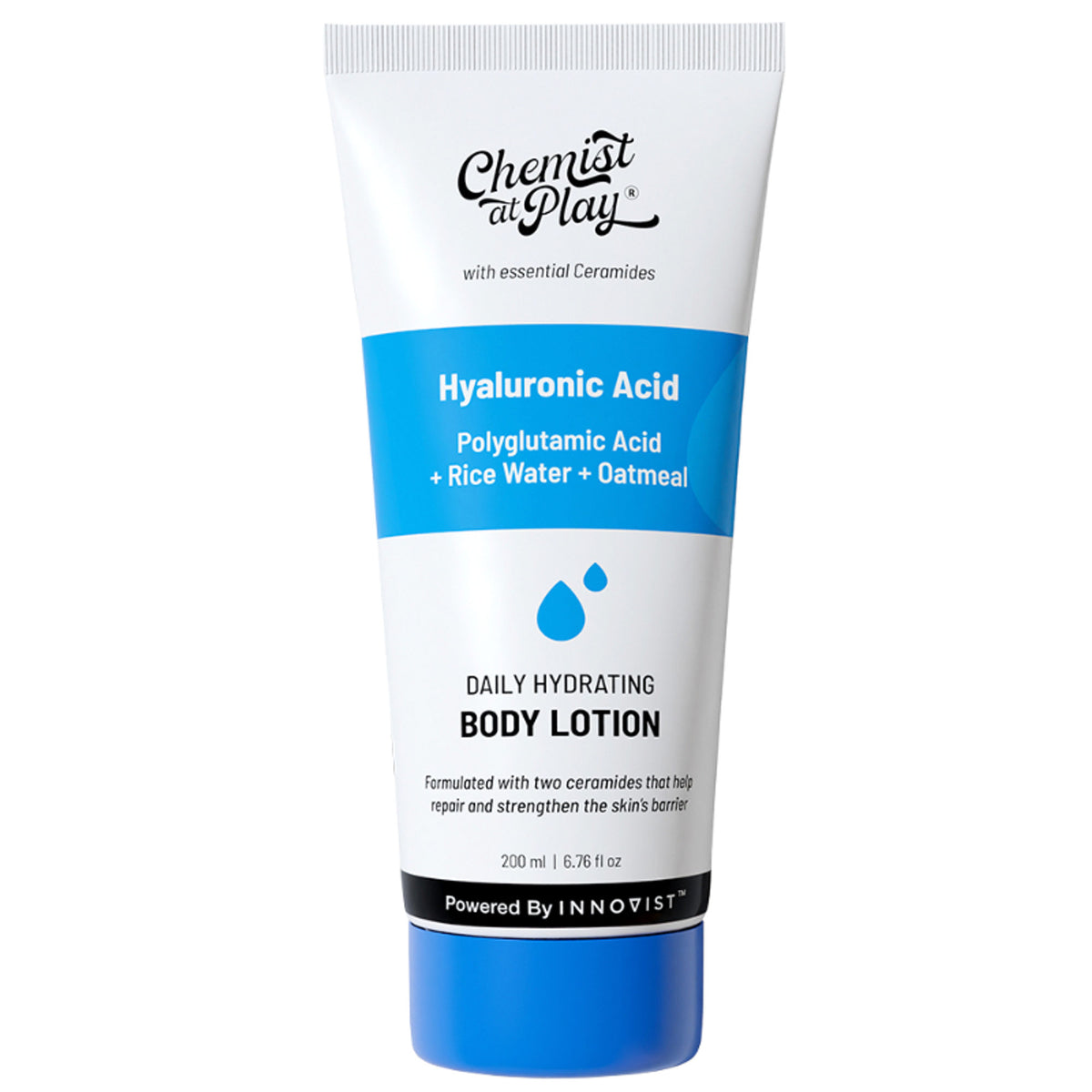 Chemist at Play Hydrating Body Lotion with Rice Water & Hyaluronic Acid, Moisturizer for Dry Skin