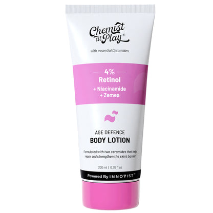 Chemist at Play Anti-Aging Body Lotion With 4% Retinol, Niacinamide & Zemea