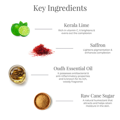 Forest Essentials Lime Saffron & Oudh Ayurvedic Luxury Handmade Soap