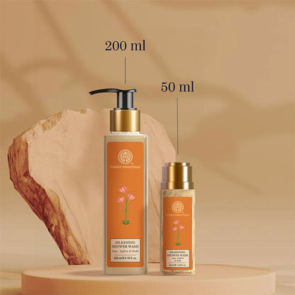 Forest Essentials Silkening Lime Saffron & Oudh Natural Shower Wash