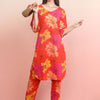 Dhiyona IE Printed Pure Cotton Tunic With Trousers Co-Ords