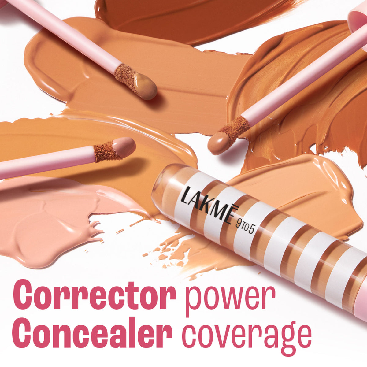 Lakme 9to5 Hya Beach Edit Color Correcting Concealer, SPF 40, Buildable Matte - Deep Rich 5