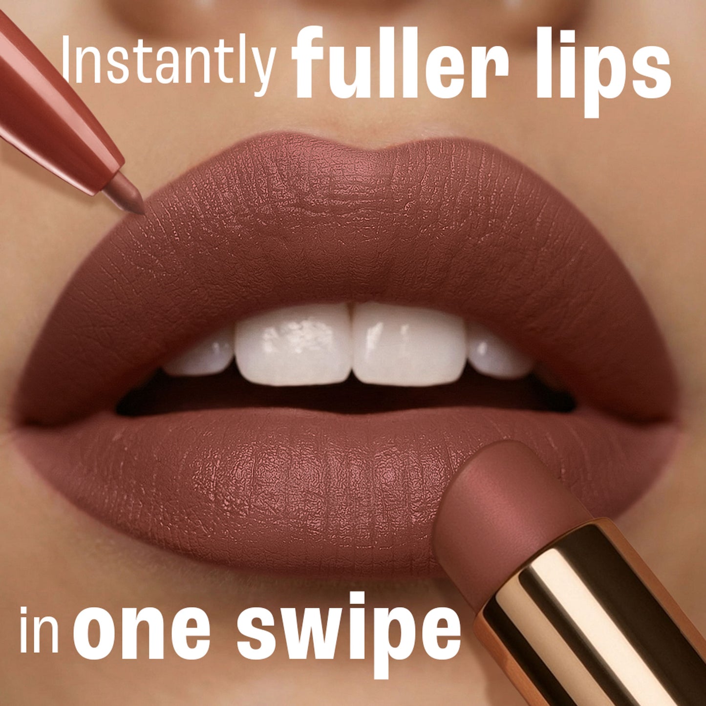 Lakme 9to5 Hya Beach Edit, Lipstick + Liner Duo, SPF 30, Hydrating Matte - Afterhours Nude