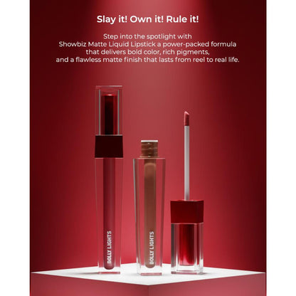 Colorbar Bolly Lights Showbiz Matte Liquid Lipstick - Lit Up - 02