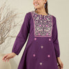 Dhiyona IE Floral Embroidered Sequinned Pure Cotton Kurta With Trousers