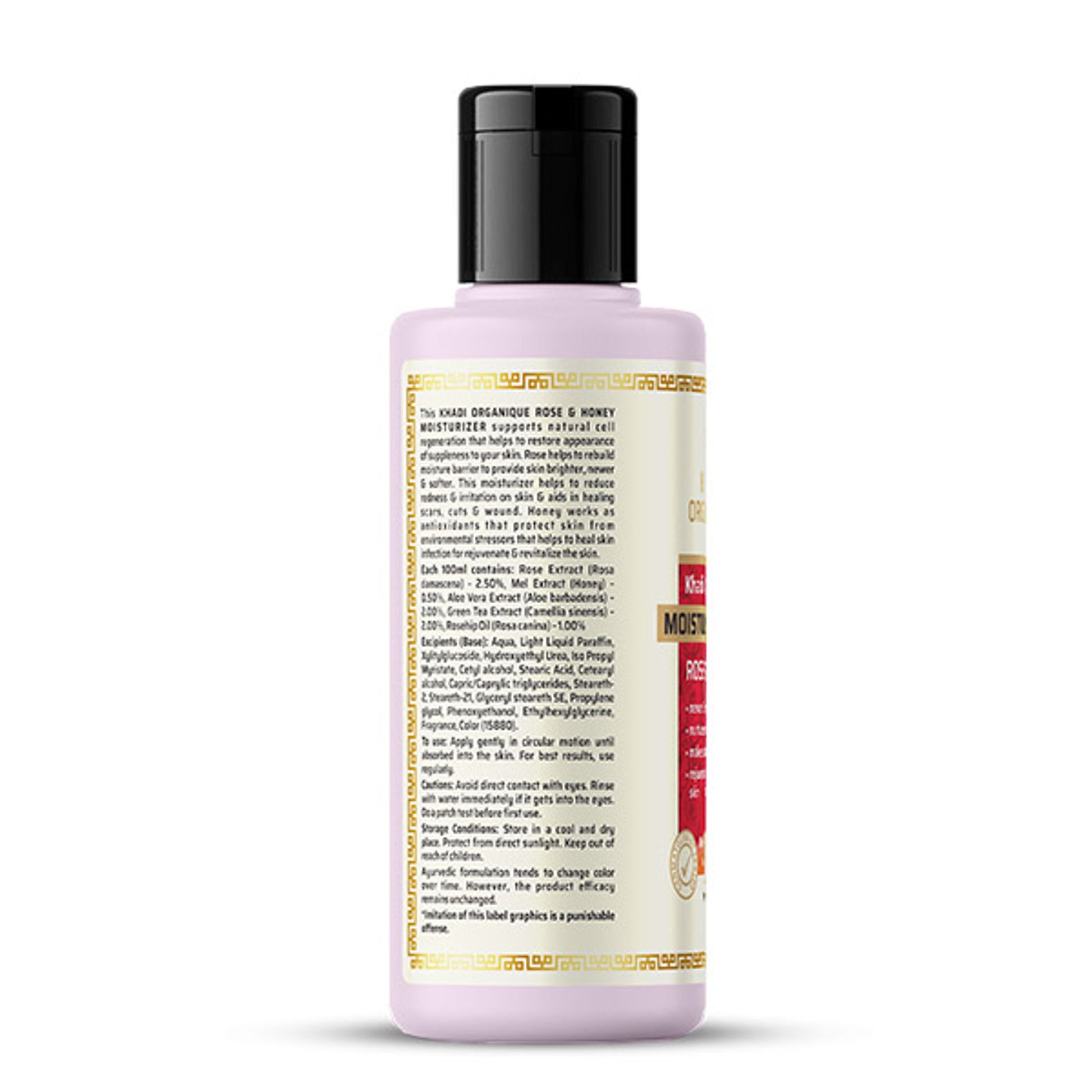 Khadi Organique Rose & Honey Mosturizer