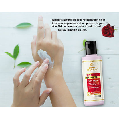 Khadi Organique Rose & Honey Mosturizer