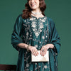 Indyancart IE Women Embroidered Straight Kurta Set