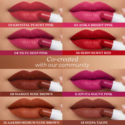 Just Herbs Ayurvedic Lipstick Micro-Mini Kit - Kit Of 8