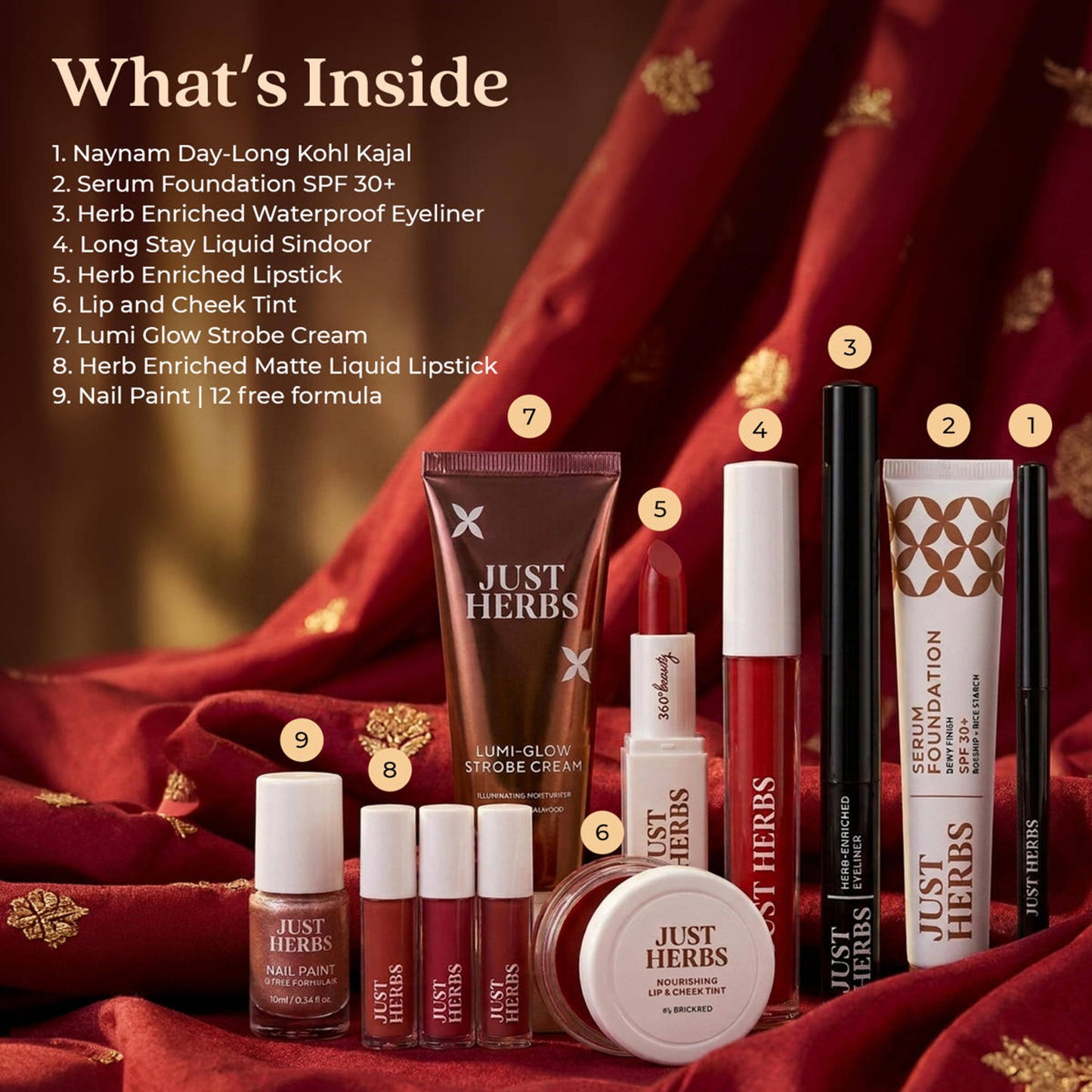 Just Herbs Wedding Vows Glam Essentials With Matte Lipstick
