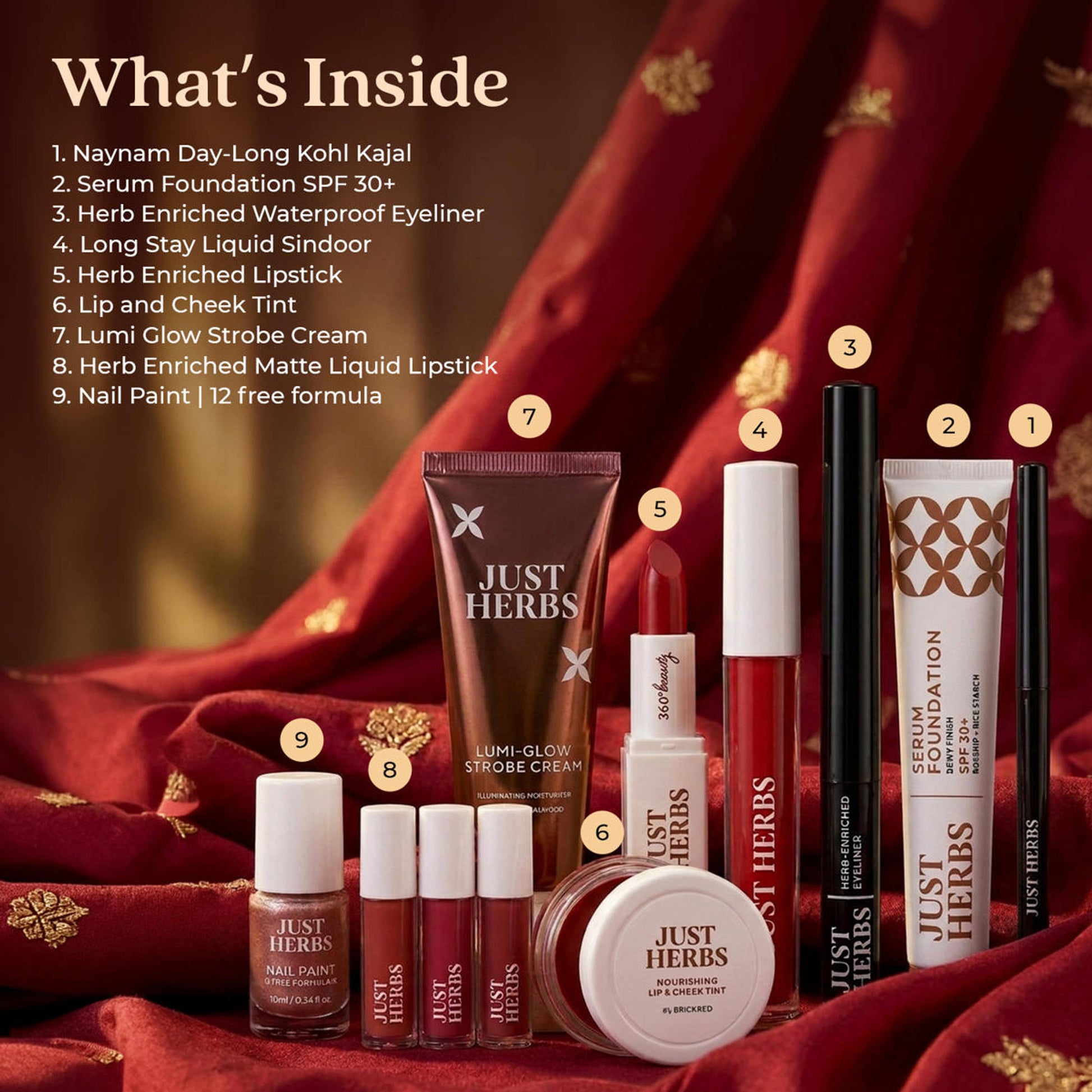 Just Herbs Wedding Vows Glam Essentials With Matte Lipstick