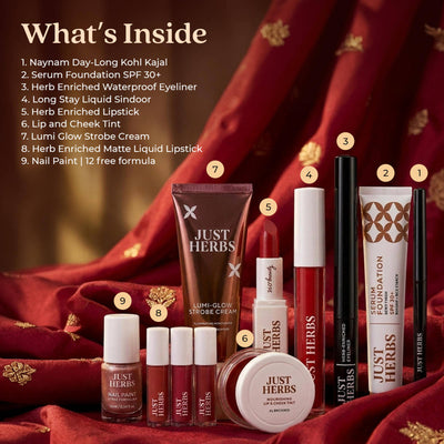 Just Herbs Wedding Vows Glam Essentials With Matte Lipstick