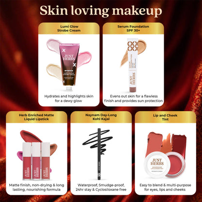 Just Herbs Wedding Vows Glam Essentials With Matte Lipstick