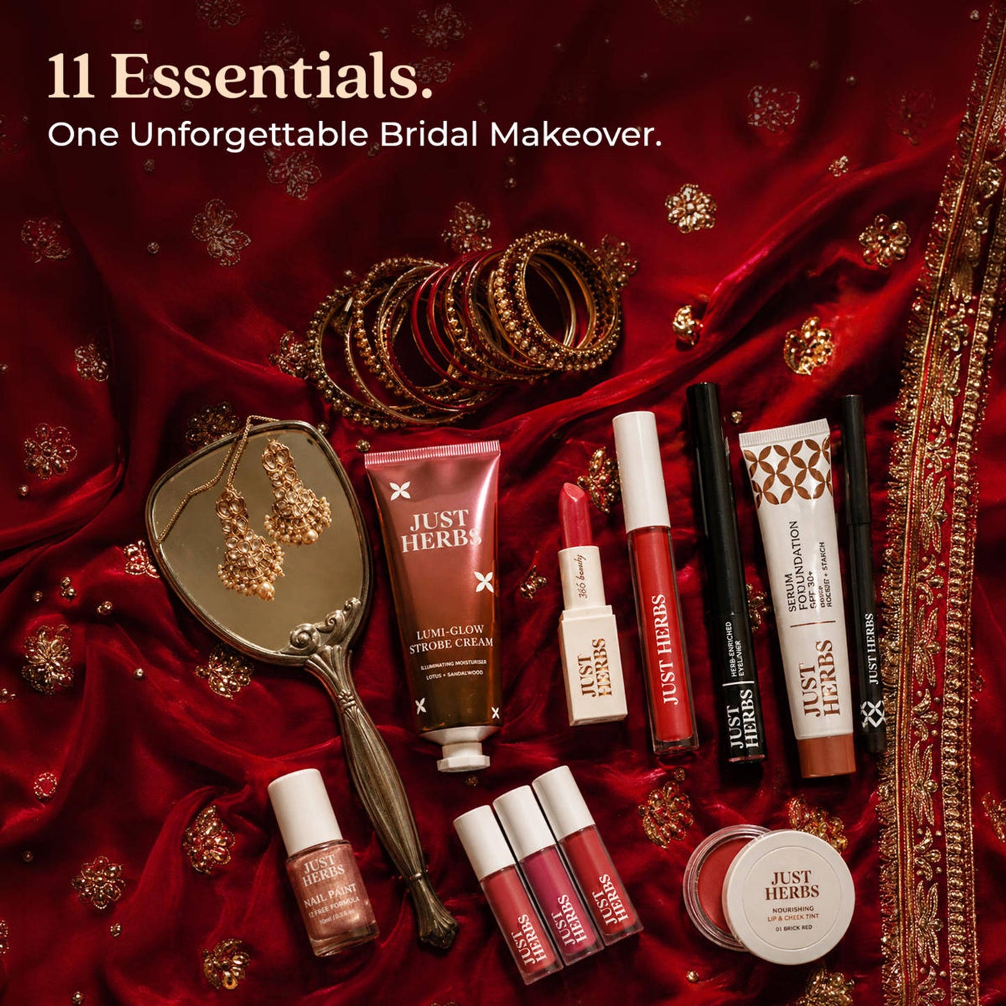 Just Herbs Wedding Vows Glam Essentials With Matte Lipstick