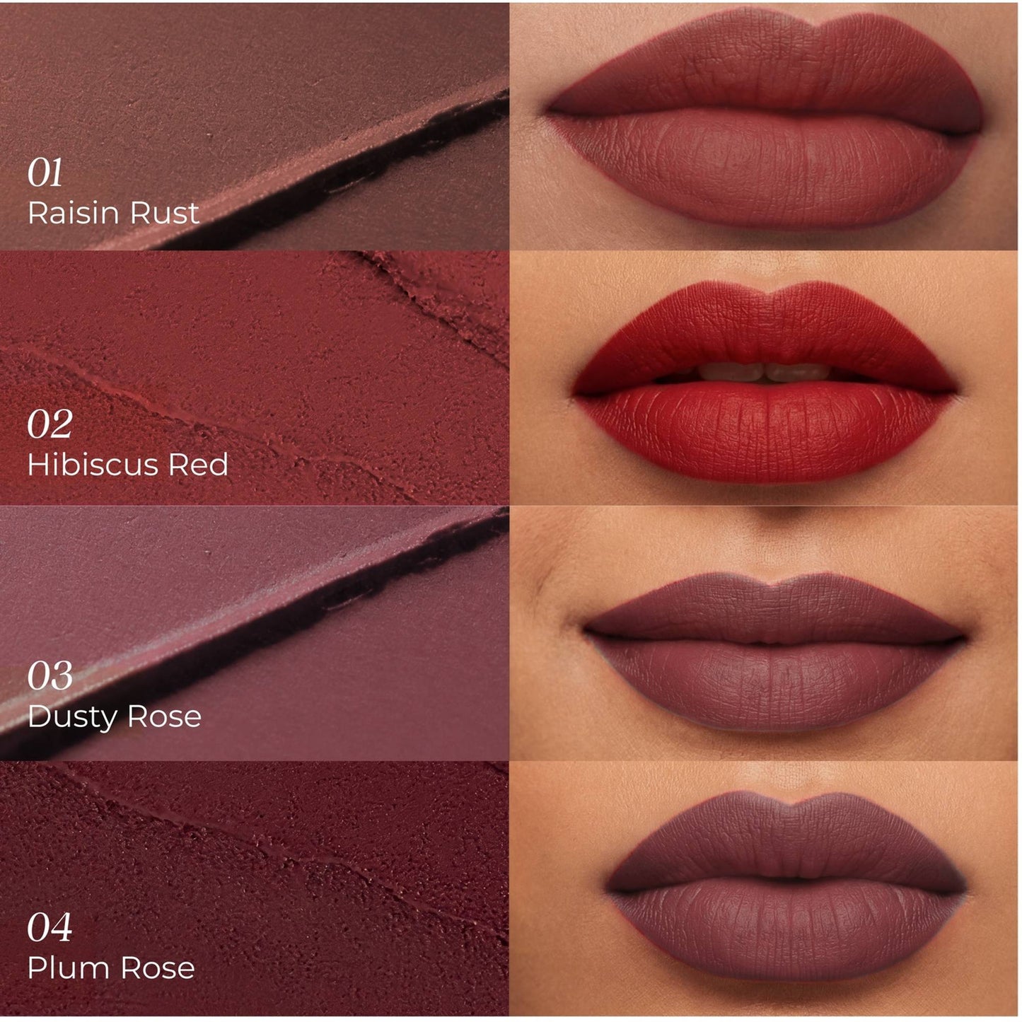 Just Herbs Herb Enriched Matte Liquid Lipstick Kit - Red & Bold