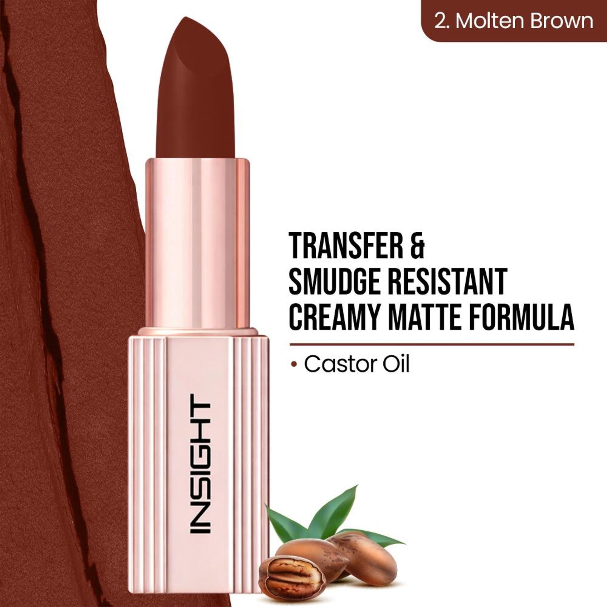 Insight Cosmetics Soft Blur Matte Lipstick - Molten Brown