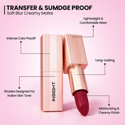 Insight Cosmetics Soft Blur Matte Lipstick - Serene Peach