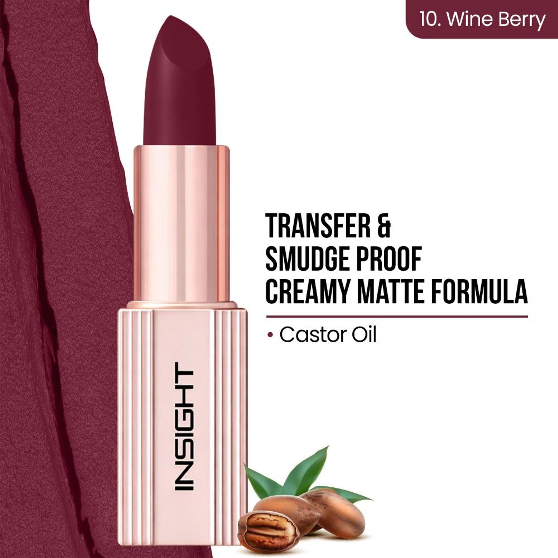 Insight Cosmetics Soft Blur Matte Lipstick - Wine Berry