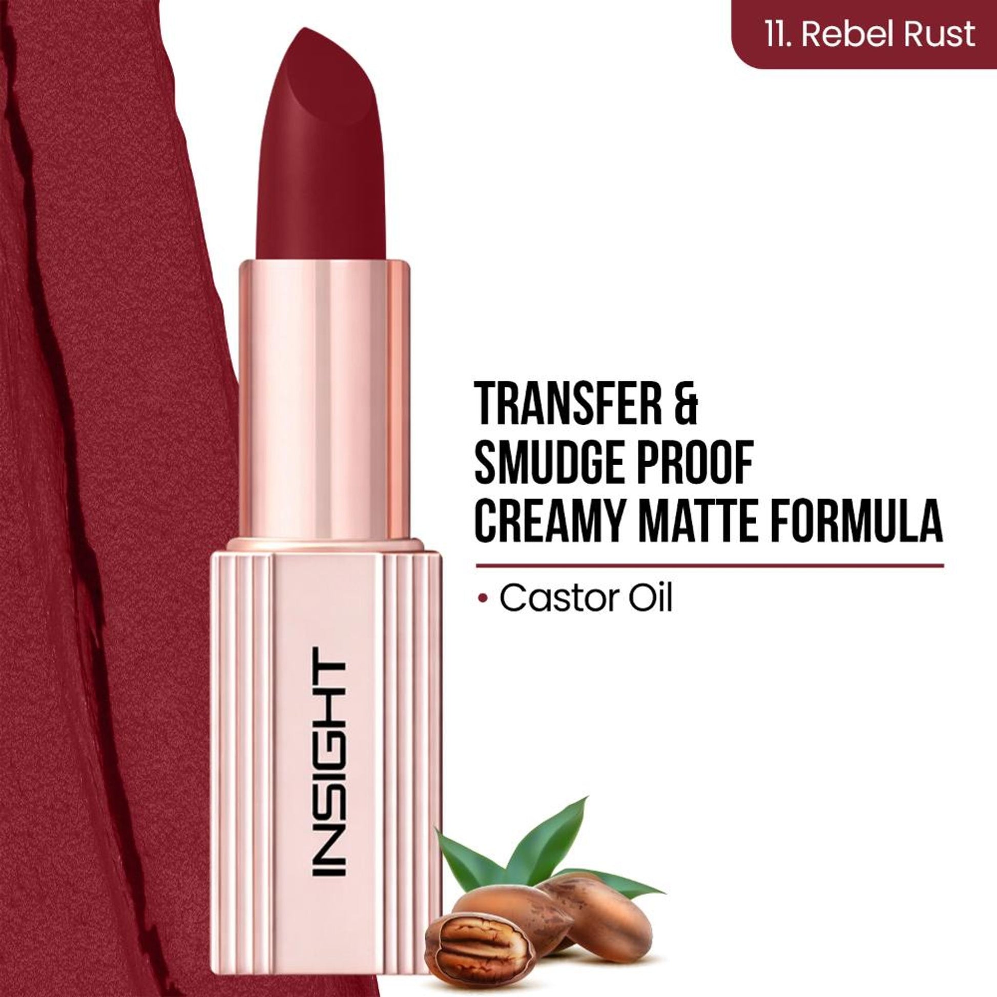 Insight Cosmetics Soft Blur Matte Lipstick - Rebel Rust