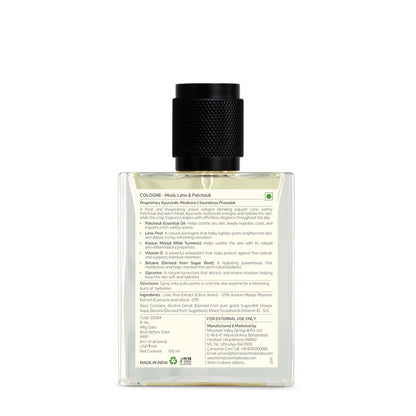 Forest Essentials Cologne Musk, Lime & Patchouli - Long Lasting & Sophisticated