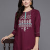 Dhiyona IE Women Floral Embroidered Gotta Patti Straight Kurta