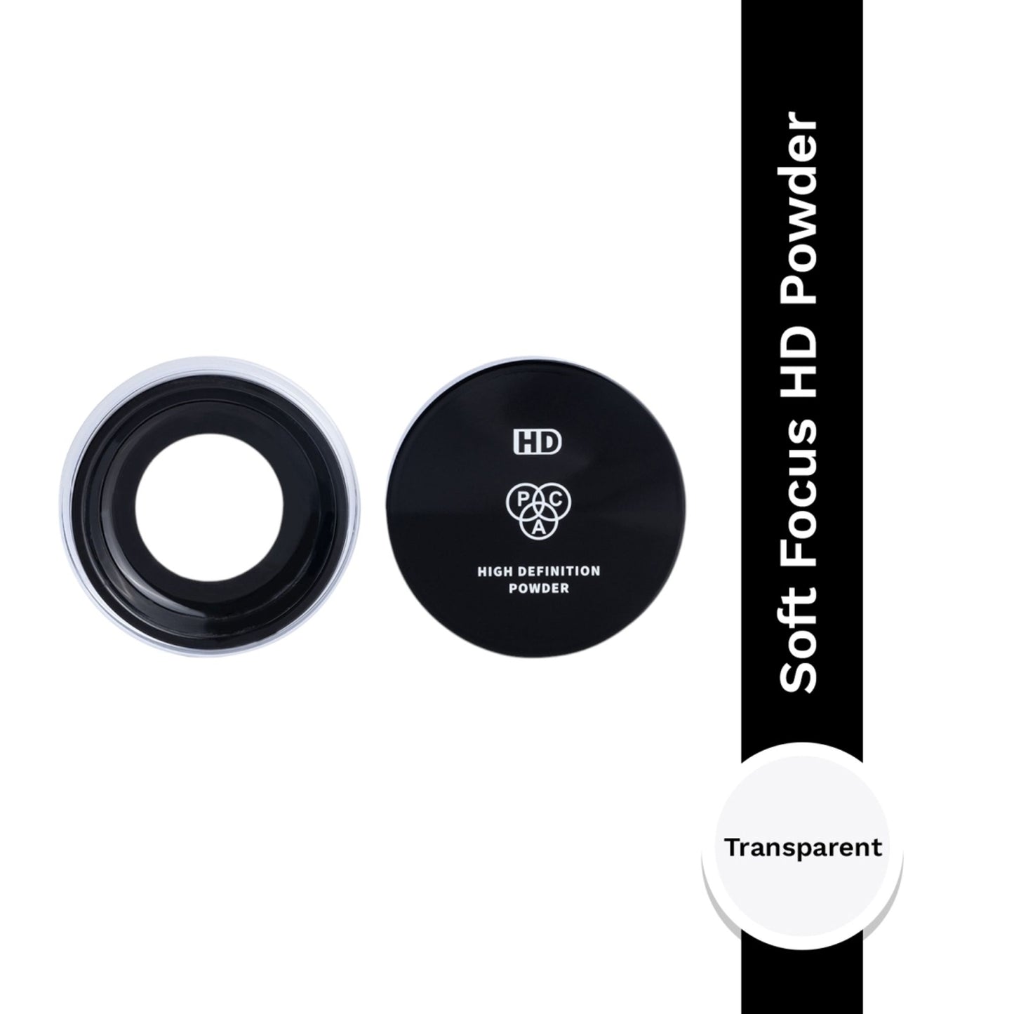 PAC HD Powder - Absorbs Oil & Shine, Ultra Blurring Matte Finish, Prevents Flashbacks - Transparent