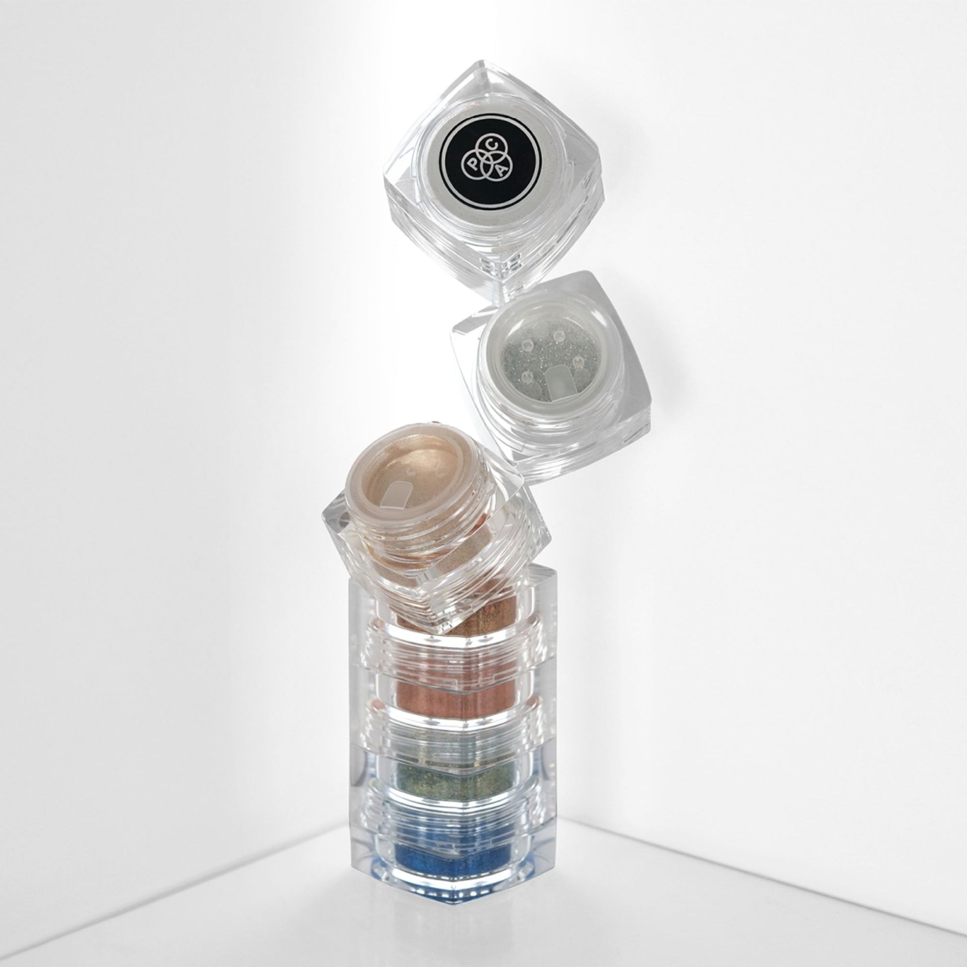PAC Pigment Tower Crystal Light - 7 in 1 Loose Glitter Eyeshadow, High Impact Payoff, Non Chunky