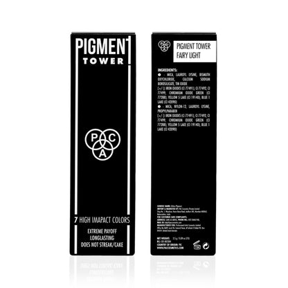 PAC Pigment Tower Fairy Light - 7 in 1 Loose Glitter Eyeshadow, High Impact Payoff, Non Chunky