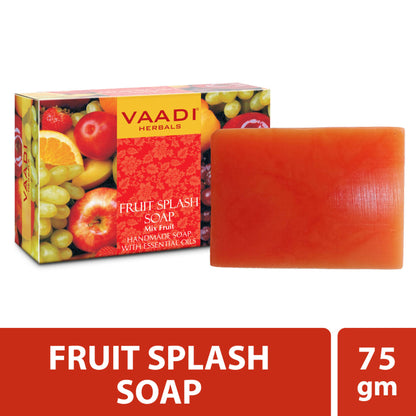 Vaadi Herbals Fruit Splash Soap Mix Fruit Handmade Soap With Essential Oils