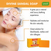 Vaadi Herbals Super Value Pack Of 6 Divine Sandal Soaps With Saffron