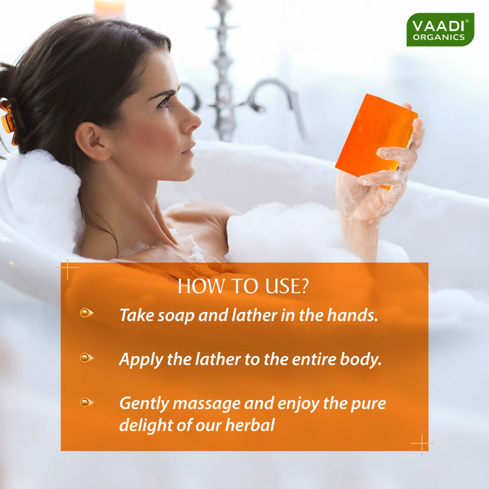 Vaadi Herbals Luxurious Saffron Soap - Skin Whitening Therapy